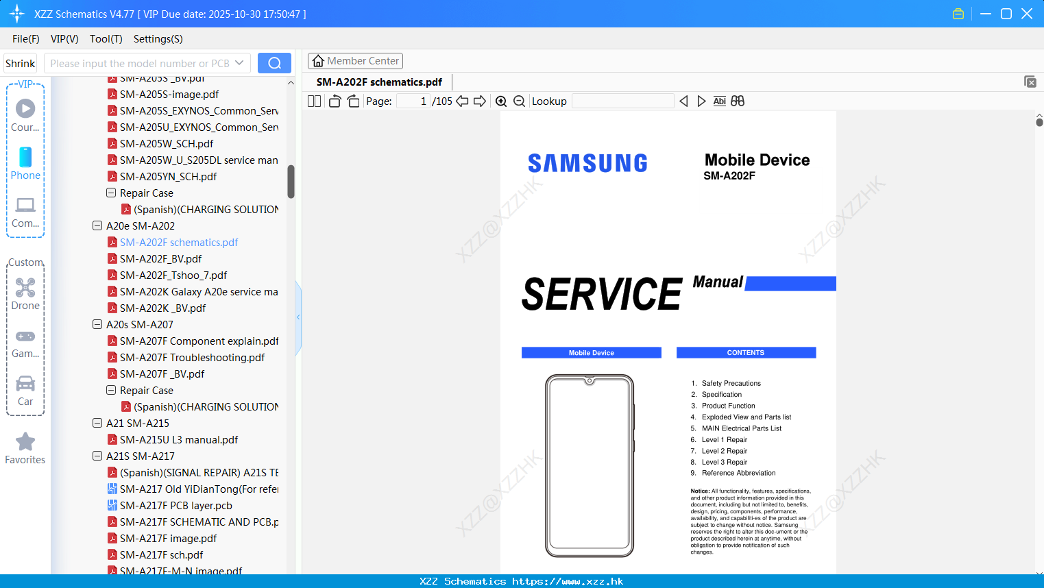 Samsung SM-A202F Schematics